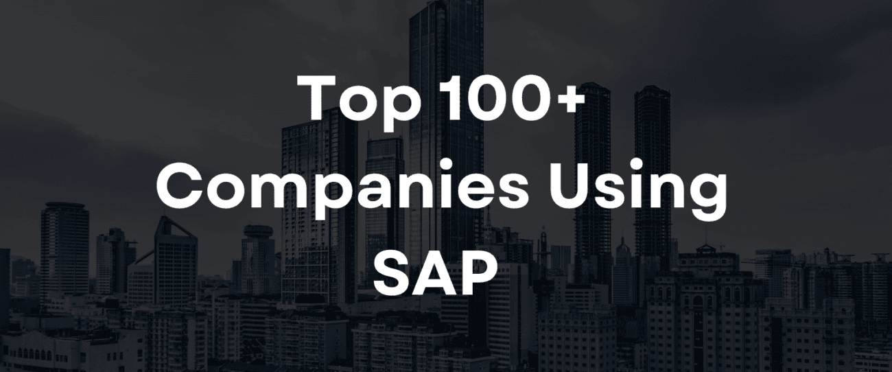 Top Companies Using SAP Products