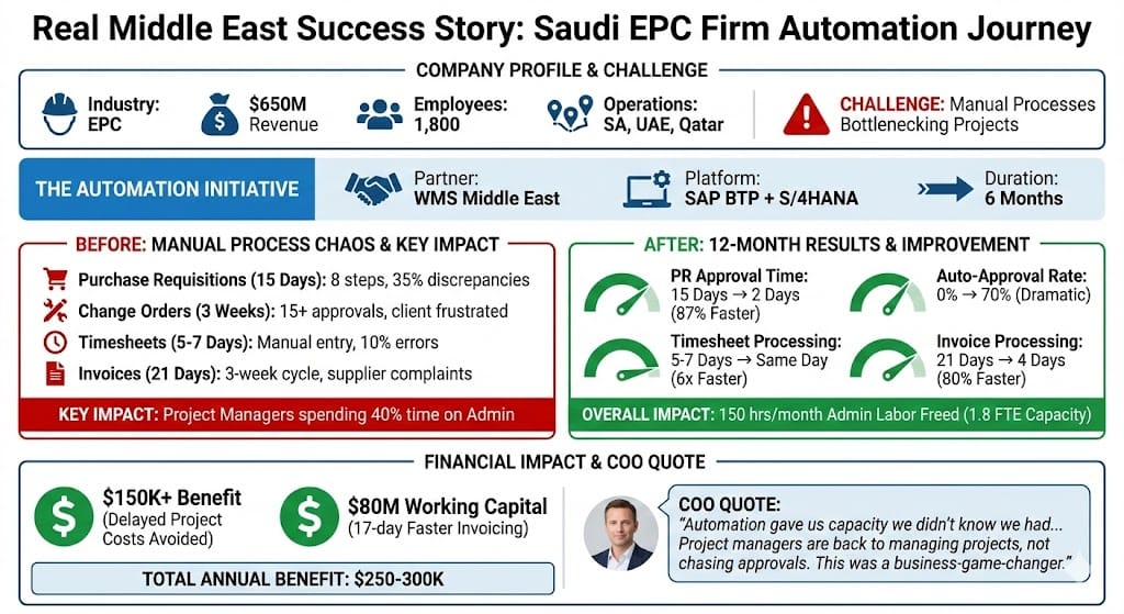 A Real Middle East Success Story Engineering & Procurement Company
