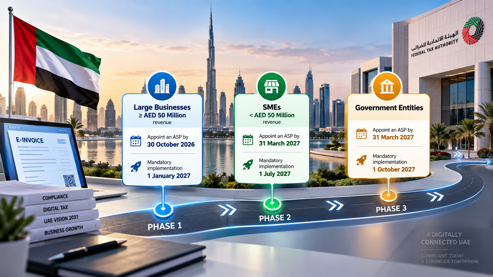 UAE E-Invoicing Phase Rollout Timeline & Revenue